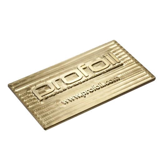 Brass Foiling Dies 1.63mm (16g gauge) - metal hot foil stamps