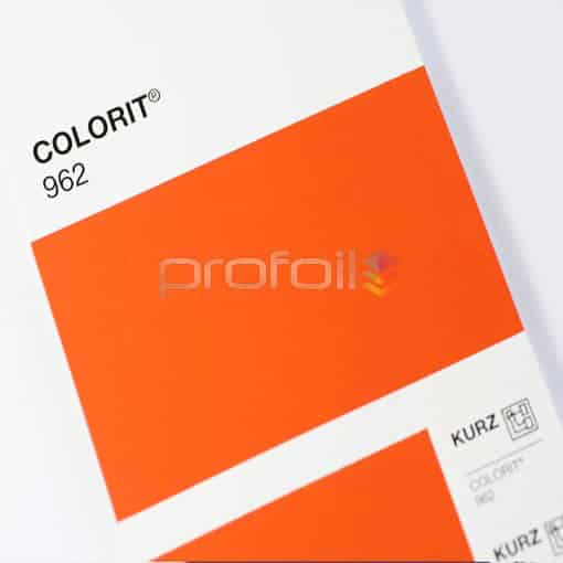 VB962 Orange Matt Pigment Foil Hot stamping foil